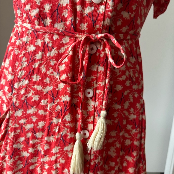 By Together Red Mini Dress with Tassel Tie - Picture 9 of 9